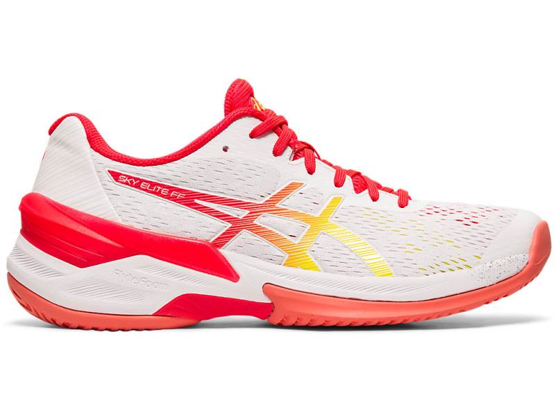 Sapatos De Voleibol Asics SKY ELITE FF Mulher Branco, 9925A835.819